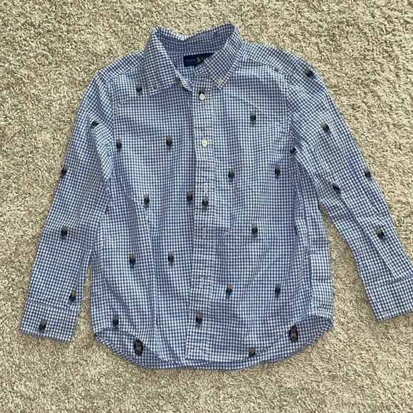 Ralph Lauren Polo, Boys size 6 , Bear themed button down, Great Condition - Picture 1 of 3